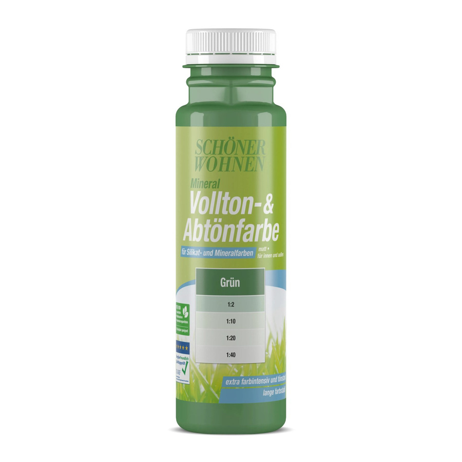 Schöner Wohnen Mineral Vollton- und Abtönfarbe Grün matt 250 ml - Bild 2