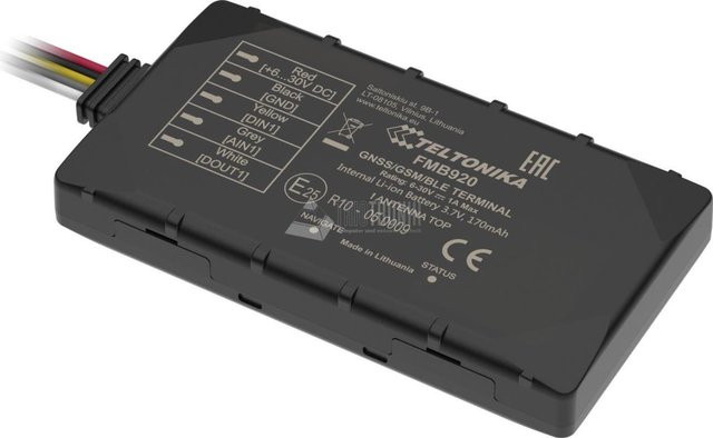 Teltonika FMB920 Small & Smart Tracker mit Bluetooth und interner Backup Battery in Schwarz - Bild 1