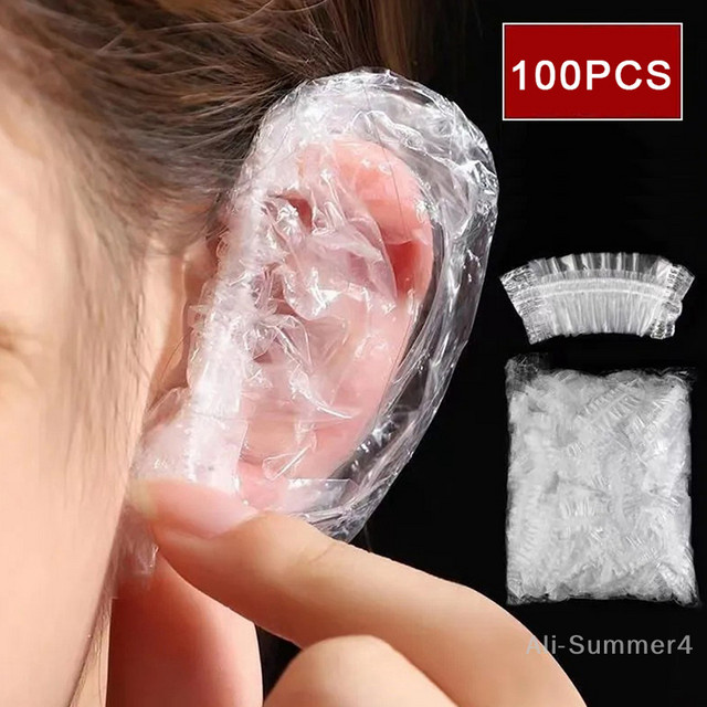 100 Stück Einweg Ohr Abdeckung Wasserdicht, Unisex - Bild 1