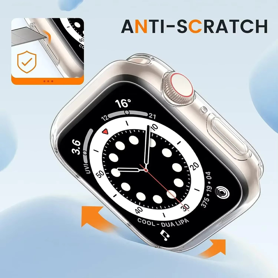 Apple Watch Gehäuse, TPU, transparent, Unisex - Bild 3