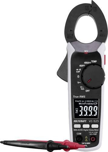 Voltcraft VC-523 Digitale Stromzange CAT III 600V in Grau mit 4000 Counts - Bild 1
