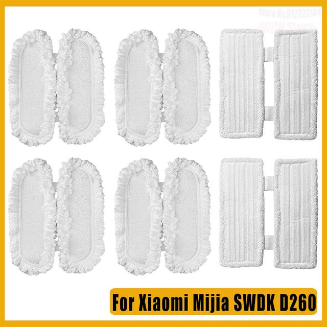 Xiaomi Mijia SWDK D260 D2 Handheld Bodenwaschmaschine Ersatz-Mopptuch aus weichem Pelz, Weiß, B/T/H: 26,5 x 33,0 x 0 cm - Bild 1