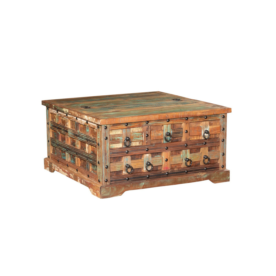 DELUKE Couchtisch ODIN aus Mangoholz in Van Dyck Braun, B/T/H: 90 x 47 x 90 cm - Bild 2