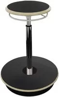 NowyStyl Sitz-Steh-Hocker Belise aus Buche und Metall in Schwarz und Silber - Bild 1