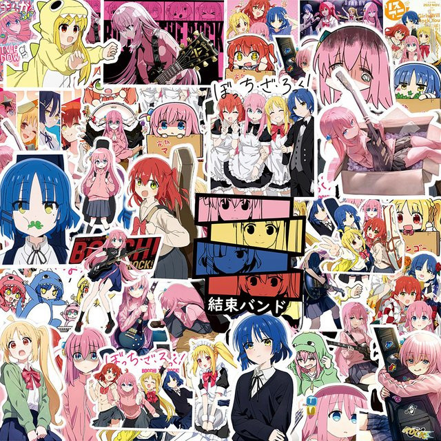 Bandai BOCCHI THE ROCK! Aufkleber, Mädchen, Bunt / Mehrfarbig, Set / Bundle - Bild 1