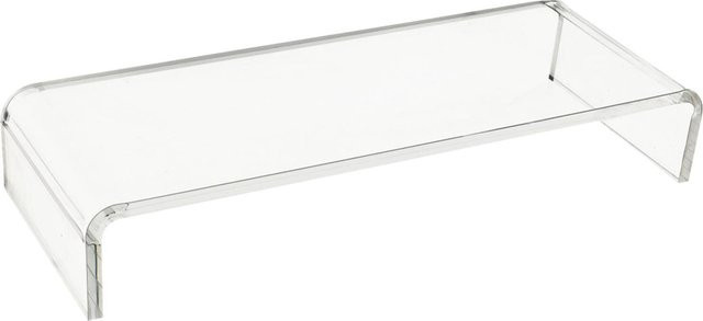 HOMCOM Ergonomischer Monitorständer aus Acryl für Laptop und PC, transparent, B/T/H: 53 x 19 x 9 cm - Bild 1