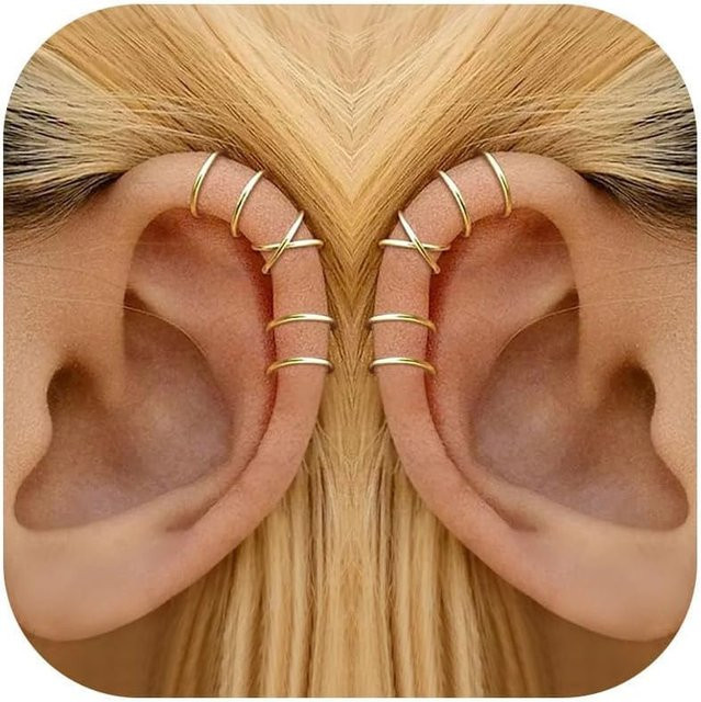 RUIYI Ohrmanschetten, Silber, 585 Gold, Damen - Bild 1