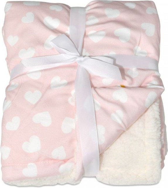Cangaroo Babydecke Shaggy in Rosa, kuschelige Faux-Fur Decke für Babys, B/B: 105 x 75 cm - Bild 1