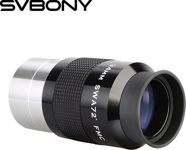 SVBONY Professionelles Astronomie-Teleskop Okular in Schwarz, 34 mm, 2 Zoll Weitwinkel, 72 Grad, FMC Asphärisch HD - Bild 1
