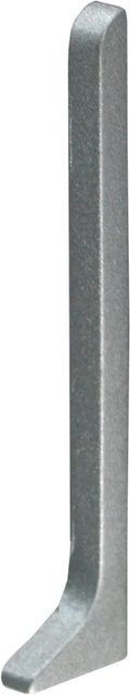 Fuchs Design Sockelleiste Endstück Rechts in Silber aus Aluminium, Höhe: 8 cm - Bild 1