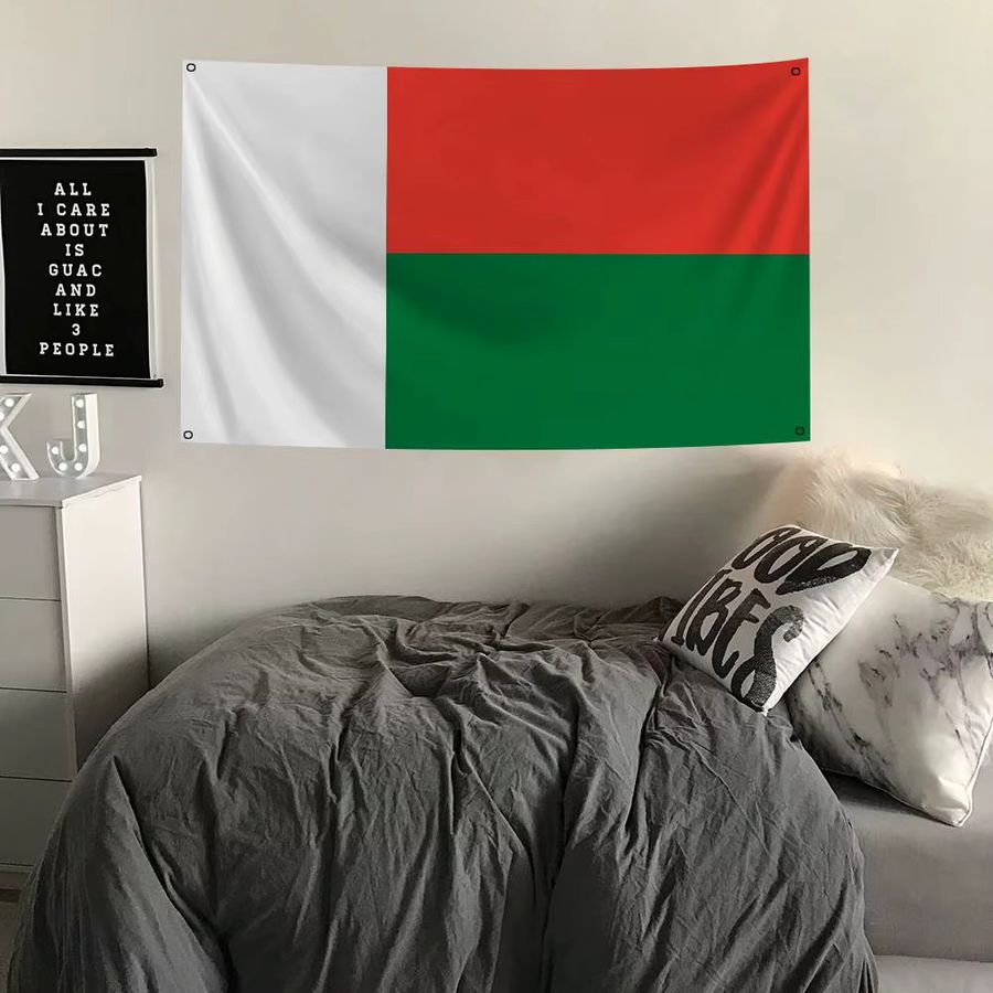 Madagaskar-Flagge aus Polyester in Weiß, Rot und Grün für die Outdoor-Dekoration - Bild 3