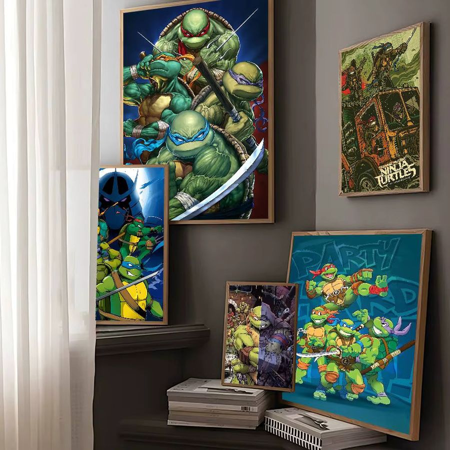 Beast Kingdom Anime-Poster Ninja T-Schildkröten im Vintage-Stil als Wandkunst für dein Zuhause - Bild 6