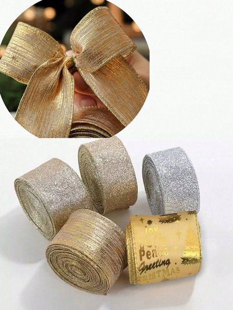 AfyouWk Dekoratives Baumwollband in Gold für Valentinstag und DIY-Geschenkverpackungen - Bild 1