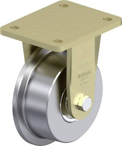 Blickle Schwerlast-Bockrolle BS-SPKVS 125K in Silber, Rad-Durchmesser: 125 mm, Tragfähigkeit: 1500 kg - Bild 1