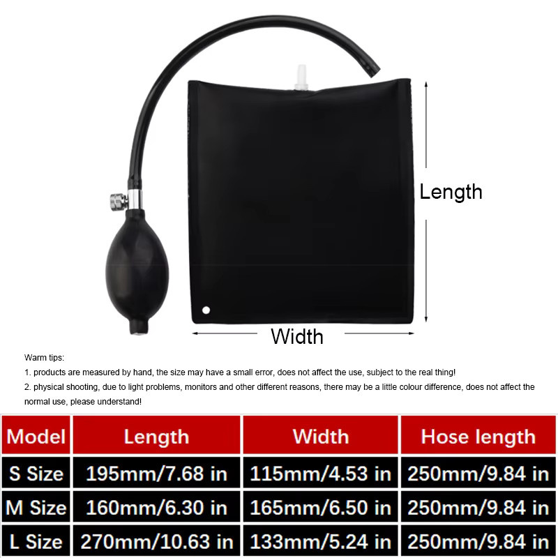 AXE SHAN Air Wedge Bag Nivellierungsset in Schwarz für die professionelle Tür- und Fensterinstallation - Bild 6