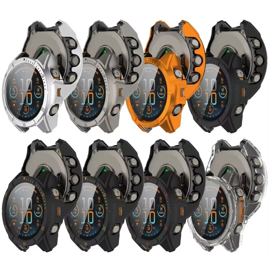 Schutzhülle und Displayschutzfolie für Garmin Fenix 8 in Schwarz oder Blau, kratzfest und stoßfest, passend für 43 mm, 47 mm und 51 mm Modelle - Bild 3