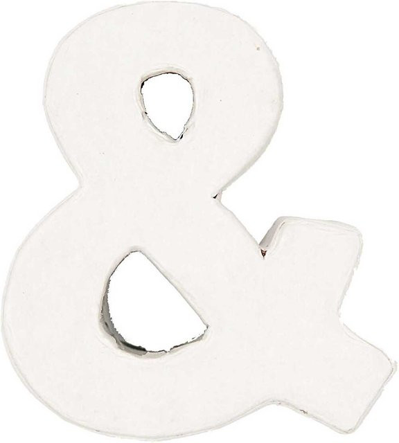 Rico Design 3D Papp-Buchstabe weiß stehend aus Pappe - Bild 1