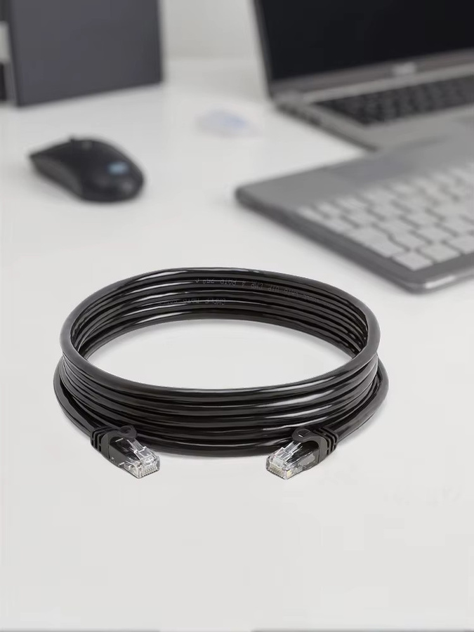 ZoeRax Cat6A Ethernet LAN Kabel Schwarz mit RJ45 Stecker für 10Gbps Hochgeschwindigkeit - Bild 6