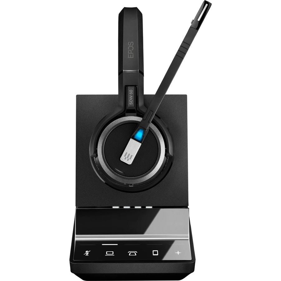 EPOS IMPACT SDW 5066 Kabelloses On-Ear Headset mit DECT Stereo Noise Cancelling und Mikrofon-Rauschunterdrückung in Schwarz - Bild 1