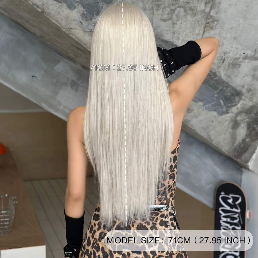 7JHH WIGS Perücke, lange geschichtete Haare, beige, Damen - Bild 2