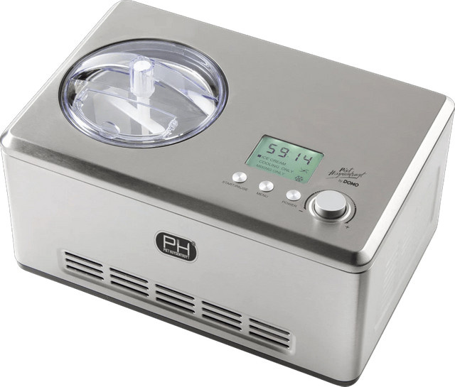 Domo DO9201I Eismaschine aus Edelstahl in Silber mit Digitalanzeige und Timer - Bild 1
