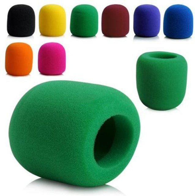 SD&HI Mikrofon Windschutz Set aus Schaumstoff in verschiedenen Farben, Waschbare Windschutz-Abdeckung für DJ und Bühne - Bild 1