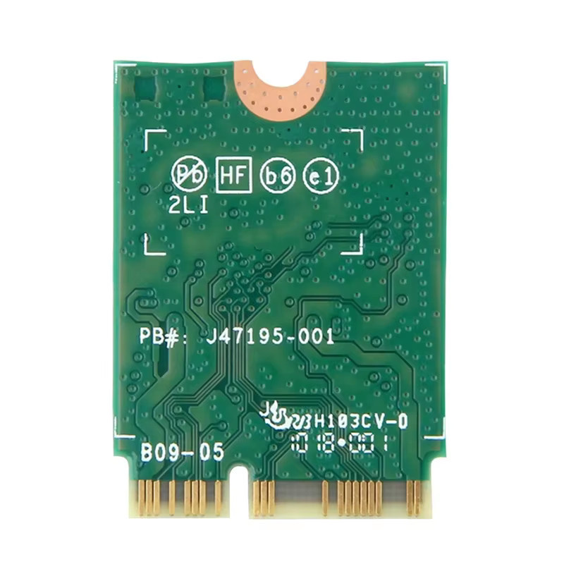 KEBIDUMEI 9560NGW M.2 CNVi Netzwerkkarte mit Dual-Band WLAN AC 2000Mbps und Bluetooth 5.0 in Grün - Bild 3