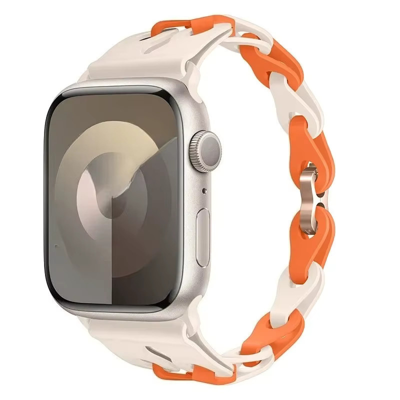 OAKCHARM Uhrenarmband Silikon, Kettenglied - Bild 4