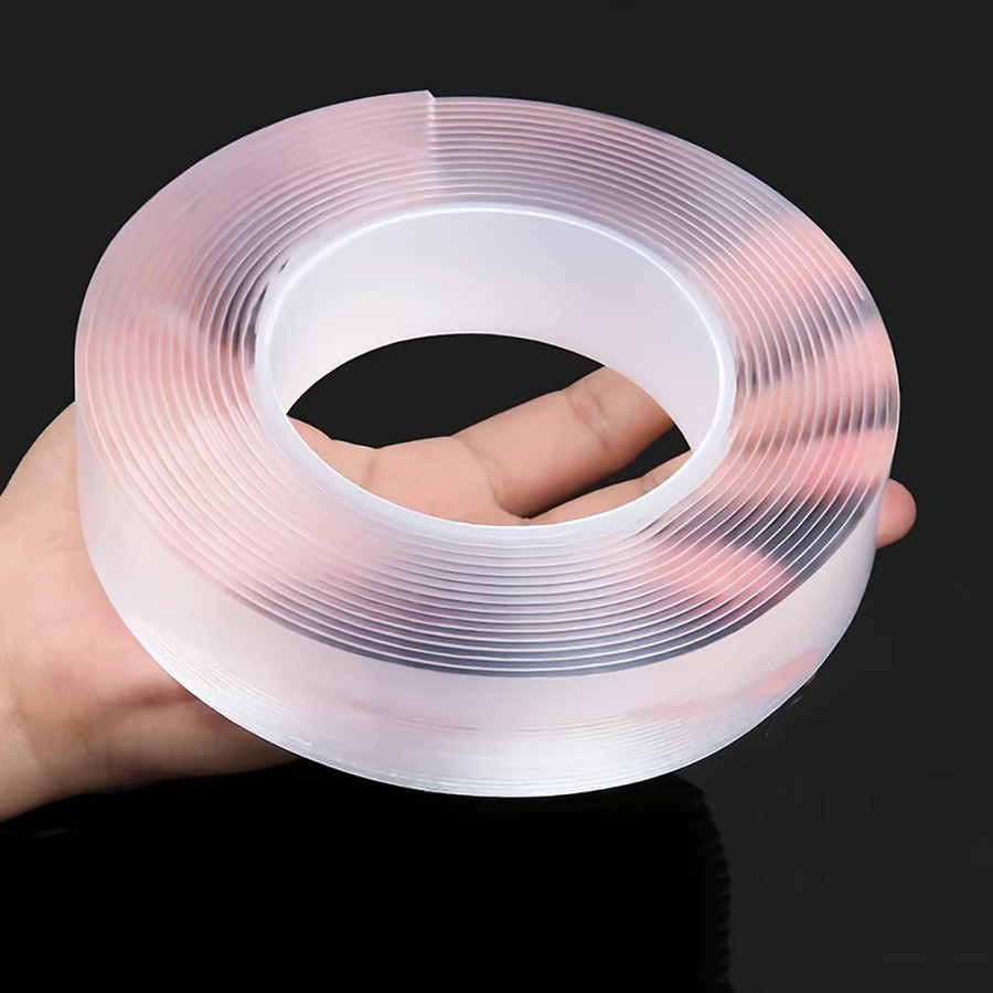 Transparentes Nano-Klebeband doppelseitig, wasserfest und wiederverwendbar, spurloser Klebestreifen aus Kunststoff - Bild 2