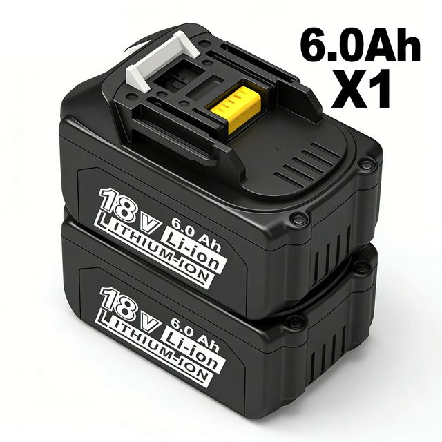 Makita BL1860 Akku 18 V 6000 mAh Lithium-Ionen für LXT Serie in Schwarz - Bild 1