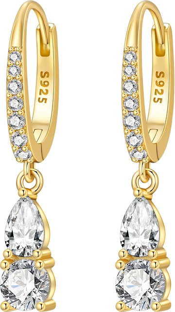 Orstarry Ohrringe, 925 Sterling Silber, 18 k Gold, Damen - Bild 1
