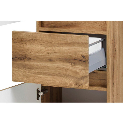 HELD MÖBEL Waschtisch-Set KOPENHAGEN in Braun, 6-teilig, modern, Wandmontage mit LED-Beleuchtung und Soft-Close-Türen, B/T/H: 80 x 60 x 64 cm - Bild 3