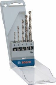Bosch Metallbohrer-Set HSS-G mit Sechskantschaft in Silber, 135 Grad, 2 - 6 mm - Bild 1