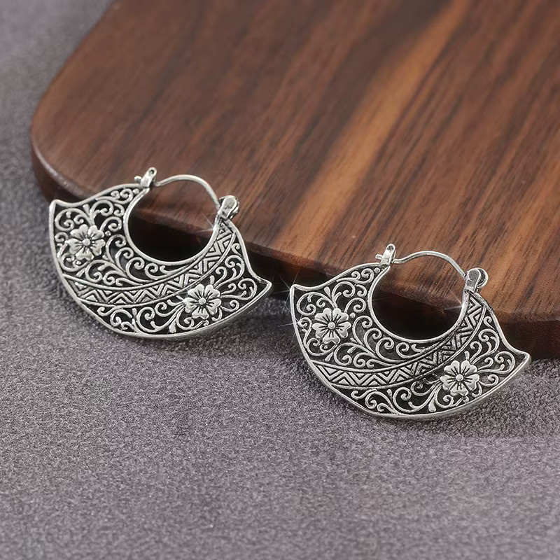YoYo Ohrringe, Silber, Vintage, Damen - Bild 2