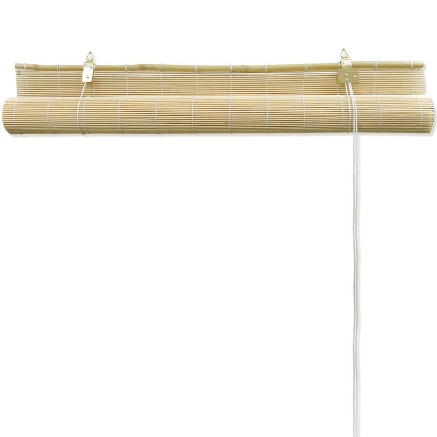 Vidaxl Bambusrollo in Natur zur Lichtkontrolle und Dekoration, B: 120 cm, H: 220 cm - Bild 2