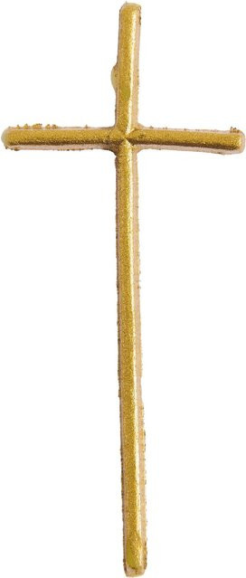 Rico Design Wachsdekor Kreuz in Gold - Bild 1