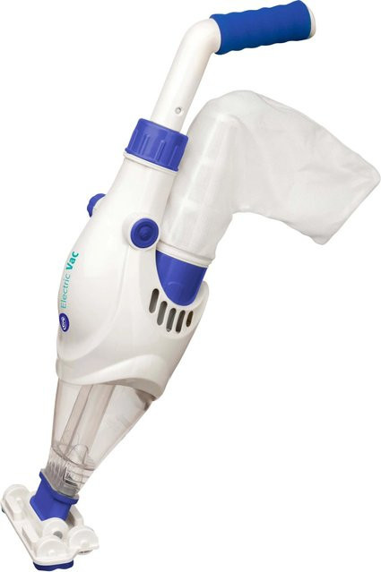 GRE Elektrischer Akku-Poolsauger Electric Vac Weiß für Whirlpools und Schnellbaupools - Bild 1