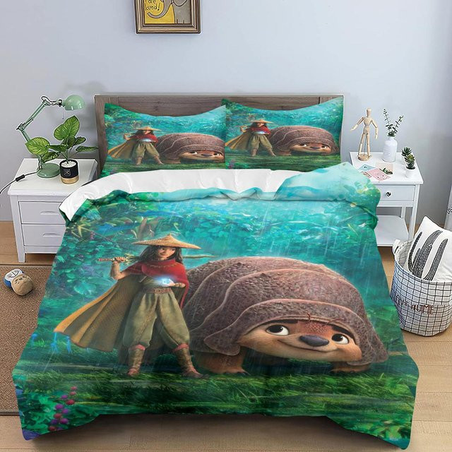 Bettwäsche Set Raya und der letzte Drache mit Kissenbezug Multicolor, EU Single, B/H: 135 x 200 cm - Bild 1