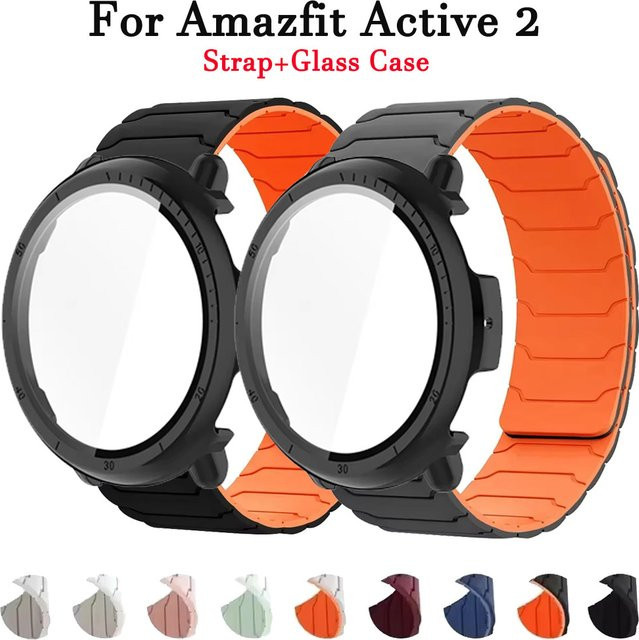 Amazfit Armband Silikon, Magnetische Schleife, Multicolor, für Amazfit Active 2 - Bild 1