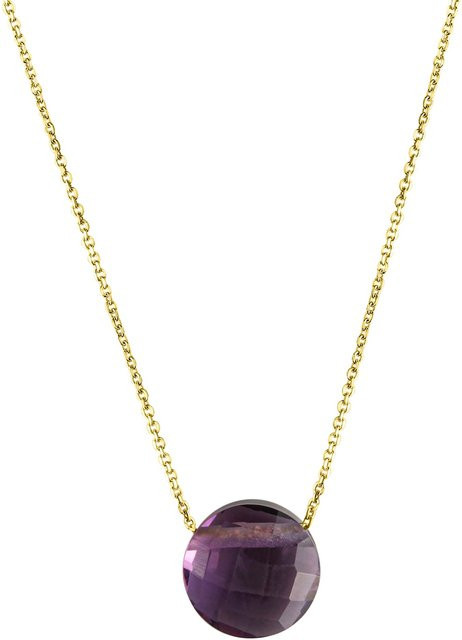 Celesta Halskette, 375 Gelbgold, Amethyst, Unisex - Bild 1