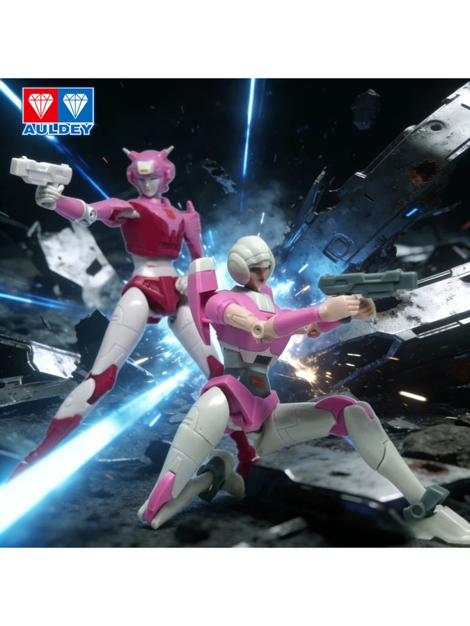 Auldey Transformers Arcee & Elta-1, bewegliche Figuren, Set - Bild 6