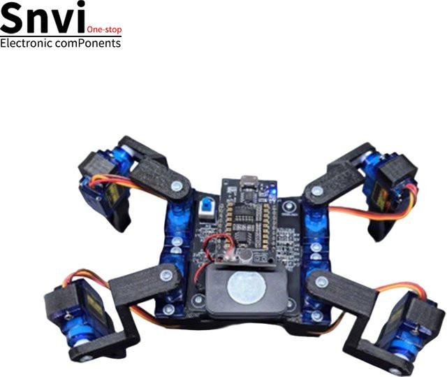 SNVI Bionischer Spinnen-DIY-Programmier-Maker-Bausatz, KI-Intelligenter Spracherkennungs-Vierbeiniger Roboter - Bild 1