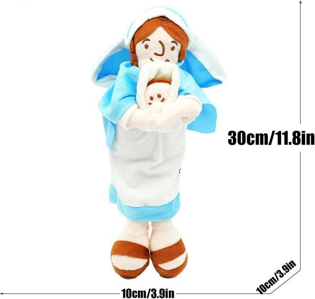 Yiran toy Jesus Plüschpuppe Maria, Stofftier, bunt/mehrfarbig - Bild 1