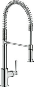 Hansgrohe Axor Montreux Einhebelmischer mit Schwenkauslauf 360 Grad in Brushed Black Chrome - Bild 1