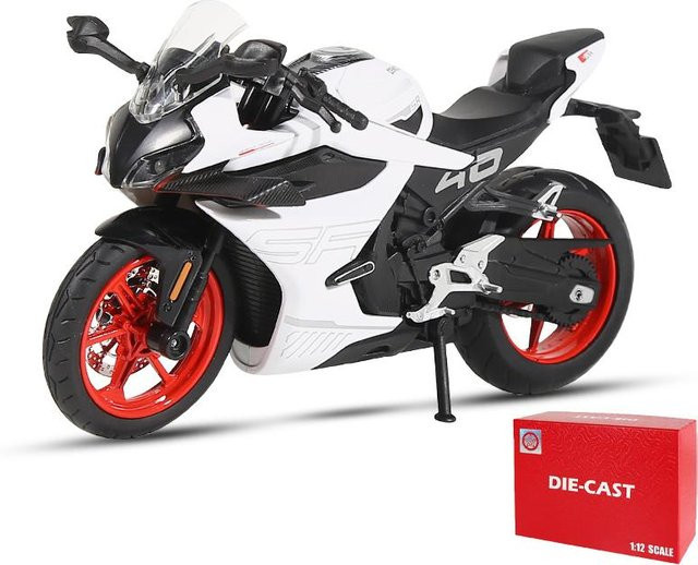 Linyi toy car Cfmoto 450Sr Race Replica, Modell Motorrad, 1:12, Metall, ab 14 Jahren - Bild 1