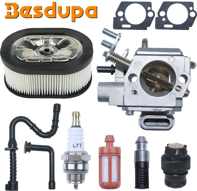 Vergaser Luftfilter und Kraftstofffilter Kit für Stihl 044 046 MS440 MS460 Kettensägen mit Walbro HD50 Vergaser, Multicolor - Bild 1