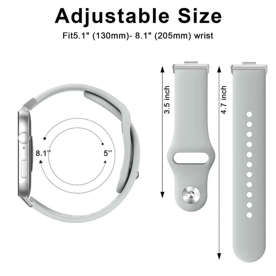 Hiyii Uhrenarmband Silikon, Weiß, Unisex - Bild 2