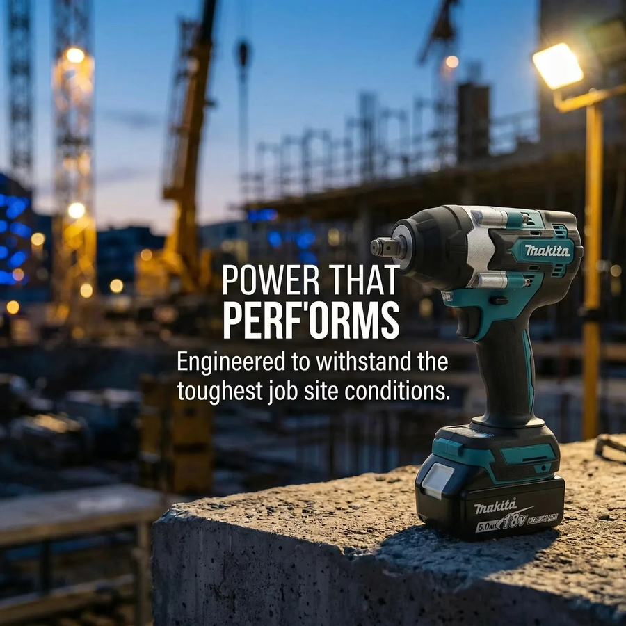 Makita DTW700 Brushless Akku-Schlagschrauber mit 1/2 Zoll Antrieb für 18V LXT Akkus - Bild 3