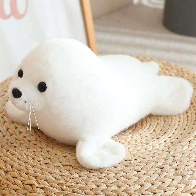 Meerestiere Delfin Wal Puppe Plüschtier Robbe Hai Schwertwal, Plüsch / Textil - Bild 1