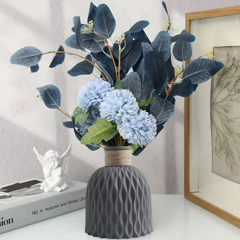 YOCITY Wellenform Vase aus Kunststoff in Weiß im modernen Nordic Stil für deine Tischdekoration - Bild 2